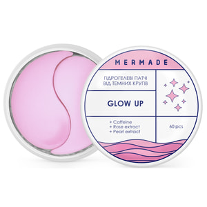 Патчи под глаза MERMADE (Мермейд) освежающие гидрогелевые Glow up 60 шт