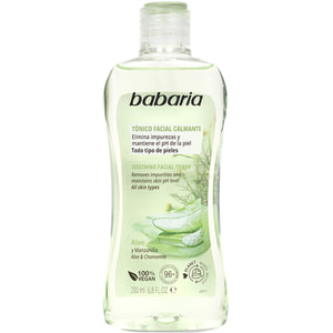 Тоник для лица BABARIA (Бабария) с алоэ вера и ромашкой успокаивающий 200 мл