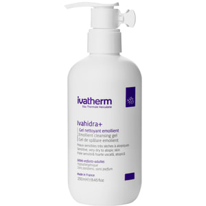 Гель для лица IVATHERM (Иватерм) Ivahidra+ для чувствительной, сухой, атопической кожи очищающий 250 мл