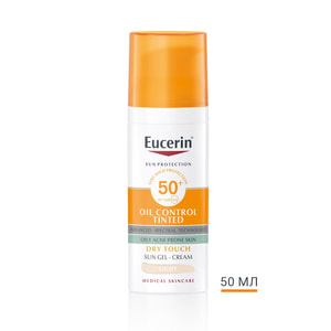Гель-крем для обличчя EUCERIN (Юцерин) Pigment Control сонцезахисний проти гіперпігментації тонуючий світлий відтінок SPF50+ 50 мл