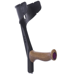 Милиця ліктьова алюмінієва REBOTEC (Реботек) висота 99-122 см модель MAGIC-SOFT колір чорно-пробковий