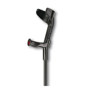 Милиця ліктьова алюмінієва REBOTEC (Реботек) з опорою висота 130-133 см модель BIG 150 колір чорний