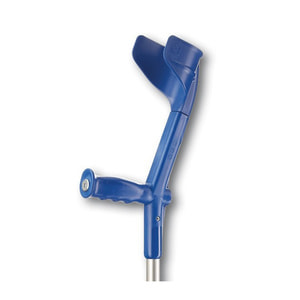 Костыль подлокотный алюминиевый REBOTEC (Реботек) с опорой высота 97-122 см модель COMBI-SOFT цвет синий