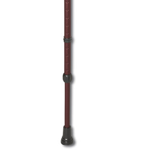 Палиця алюмінієва REBOTEC (Реботек) висота 73-96 см колір темно-червоний модель SIMPLEX