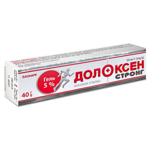 Долоксен Стронг гель 50мг/г туба 40г