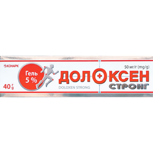 Долоксен Стронг гель 50мг/г туба 40г