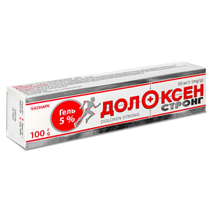 Долоксен Стронг гель 50мг/г туба 100г