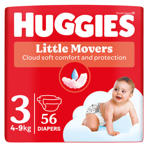 Підгузки для дітей HUGGIES (Хагіс) Ultra Comfort Unisex Jumbo (Ультра комфорт) 3 від 4 до 9 кг 56 шт