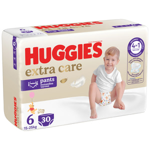 Подгузники-трусики для детей HUGGIES (Хаггис) Pants (Пентс) 6 Elite Soft/Extra Care Mega от 15 до 25 кг 30 шт