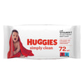 Салфетки влажные HUGGIES (Хаггис) Simply Clean на каждый день 72 шт