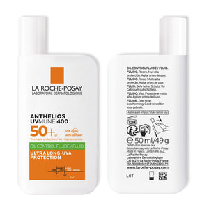 Флюїд для жирної шкіри обличчя La Roche-Posay (Ля Рош-Позе) Антгеліос UVA 400 Оїл Контрол з матуючим ефектом сонцезахисний SPF50+ 50 мл