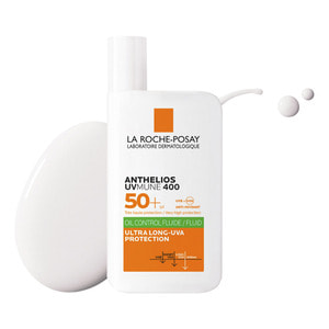 Флюїд для жирної шкіри обличчя La Roche-Posay (Ля Рош-Позе) Антгеліос UVA 400 Оїл Контрол з матуючим ефектом сонцезахисний SPF50+ 50 мл