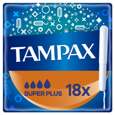 Тампони жіночі TAMPAX (Тампакс) Super Plus Duo (супер плюс дуо) з аплікатором 18 шт