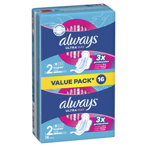 Прокладки гигиенические женские ALWAYS (Олвейс) Ultra Super Duo (Ультра супер дуо) ультратонкие ароматизированные 16 шт