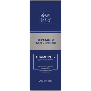 Шампунь для волос для мужчин DR.NICE (Доктор Найс) Победа над перхотью флакон 200 мл