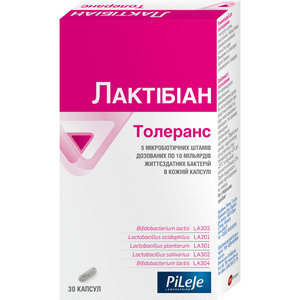 Лактибиан Толеранс капсулы для регулирования микрофлоры кишечника упаковка 30 шт