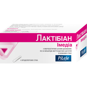 Лактибиан Имедиа порошок для восстановление баланса микрофлоры кишечника в стиках упаковка 4 шт