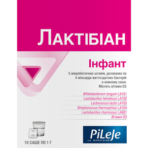 Лактибиан Инфант порошок для восстановление баланса микрофлоры кишечника в саше по 1 г 10 шт