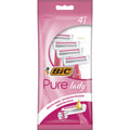 Бритва BIC (Бик) Pure lady 3 (Пюр Леди 3) розовая упаковка 4 шт