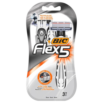 Бритва BIC (Бік) Flex 5 (Флекс 5) упаковка 3 шт