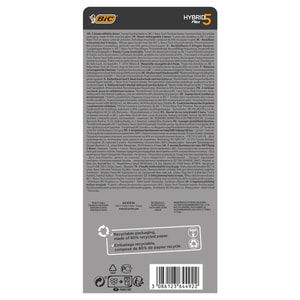 Бритва BIC (Бик) Flex 5 (Флекс 5) Hybrid с 2 сменными кассетами