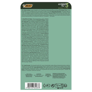 Кассеты (картриджи, лезвия) сменные BIC (Бик) Flex 3 Hybrid (Флекс 3 Гибрид) Sensitive 4 шт