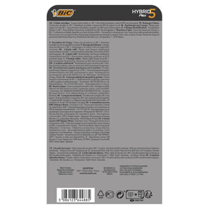 Кассеты (картриджи, лезвия) сменные BIC (Бик) Flex 5 Hybrid (Флекс 5 Гибрид) 4 шт