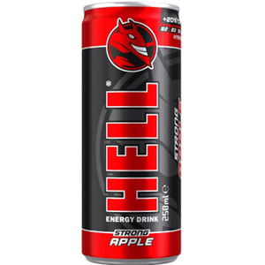 Напій безалкогольний HELL ENERGY (Хелл Енерджі) Apple енергетичний газований з ароматом яблука 250 мл