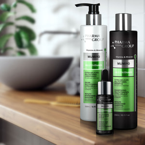 Бальзам для витаминизации волос PHARMA GROUP (Фарма груп) Multivitamin + Moomiyo 250 мл