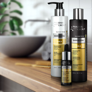 Бальзам для волосся PHARMA GROUP (Фарма груп) омолоджуючий Bhringraj + Amla 250 мл