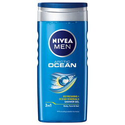 Гель для душа NIVEA (Нивея) Men Arctic Ocean (Арктик оушен) 3 в 1 для тела и волос для мужчин 250 мл