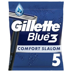 Бритва для бритья GILLETTE Blue 3 (Жиллет Блу 3) Comfort Slalom одноразовая 5 шт