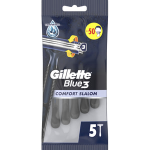 Бритва для гоління GILLETTE Blue 3 (Жіллет Блу 3) Comfort Slalom одноразова 5  шт