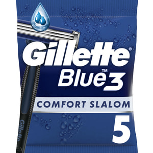 Бритва для гоління GILLETTE Blue 3 (Жіллет Блу 3) Comfort Slalom одноразова 5  шт