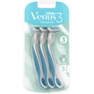 Бритва одноразова GILLETTE (Жіллет) Venus (Венус) 3 Sensitive для жінок 3 шт