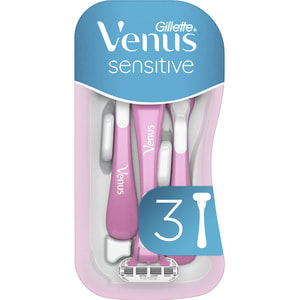 Бритва одноразова GILLETTE (Жіллет) Venus (Венус) Sensitive для жінок 3 шт