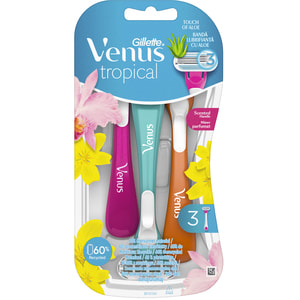 Бритва одноразова GILLETTE (Жіллет) Venus (Венус) Tropical для жінок 3 шт