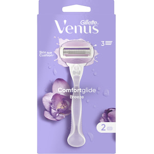 Бритва GILLETTE (Жиллет) Venus (Венус) Comfortglide Breeze (Комфортглайд бриз) с 2 сменными касетами