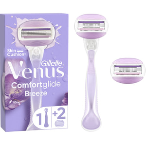 Бритва GILLETTE (Жиллет) Venus (Венус) Comfortglide Breeze (Комфортглайд бриз) с 2 сменными касетами