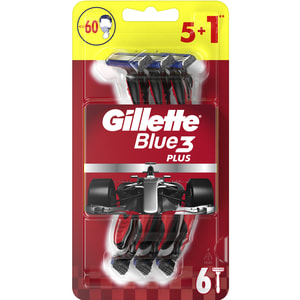Бритва для бритья GILLETTE Blue 3 (Жиллет Блу 3) Special Edition одноразовая 5 + 1 шт