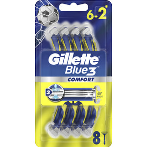Бритва для бритья GILLETTE Blue 3 (Жиллет Блу 3) Comfort одноразовая 8 шт