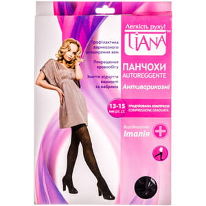 Чулки антиварикозные TIANA 830 (Тиана) 13-15 мм рт ст 70 den размер 4 черные