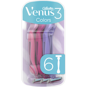 Бритва одноразовая GILLETTE (Жиллет) Venus (Венус) Colors для женщин 6 шт