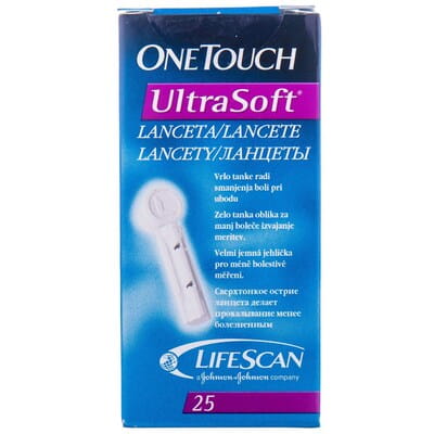 Ланцети One Touch Ultra Soft (Ван Тач Ультра Софт) 25 шт