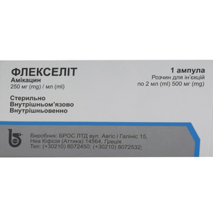 Флекселит р-р д/ин. 250мг/мл амп. 2мл (500мг) №1