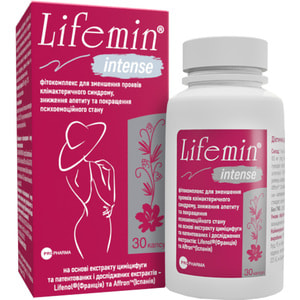 Лайфемин Интенс капсулы для уменьшения проявлений климактерического синдрома и улучшения психоэмоционального состояния флакон 30 шт