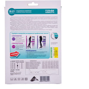 Гольфи антиварикозні TIANA 851 (Тіана) 18-21 мм рт ст 140 den розмір 4 чорні