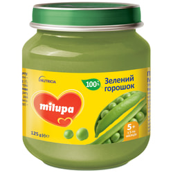 Пюре овочеве дитяче Нутриція Milupa (Мілупа) Зелений горошок з 5-ти місяців 125 г