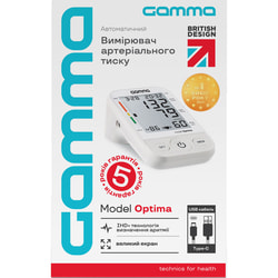 Вимірювач (тонометр) артеріального тиску GAMMA (Гамма) модель 4Gen Optima автоматичний