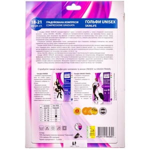 Гольфи антиварикозні TIANA 950 (Тіана) UNISEX SKINLIFE 18-21 мм рт ст 140 den розмір 4 чорні